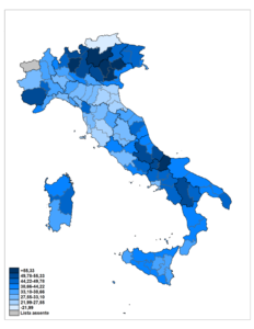 Voti Dc elezioni del 1972 (massimo MSI)